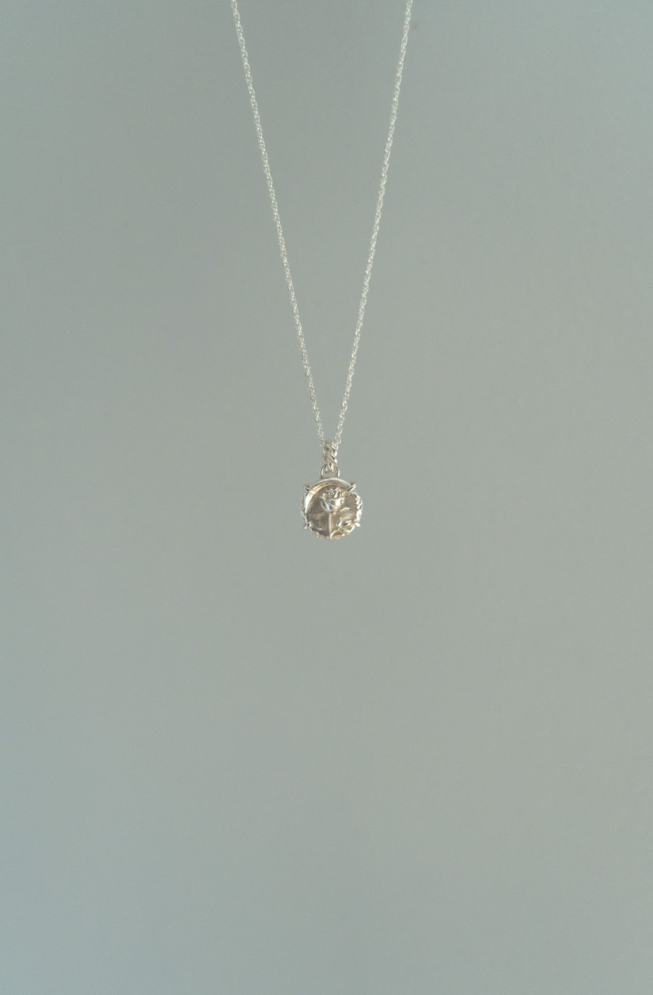 Silver Rose Pendant