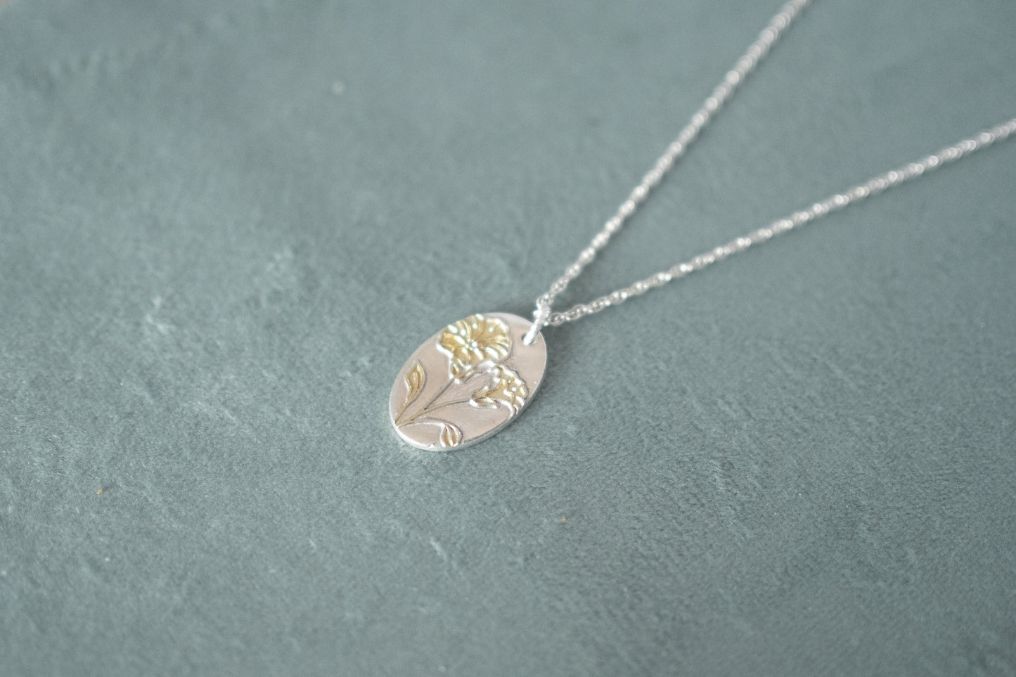 SEPTEMBER | Morning Glory Birth flower Pendant