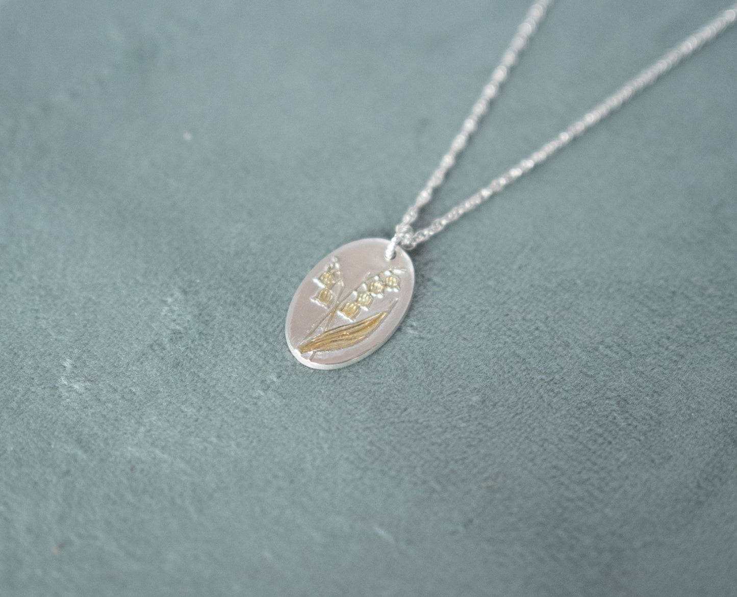 MAY | Lily of the Valley Birth flower Pendant