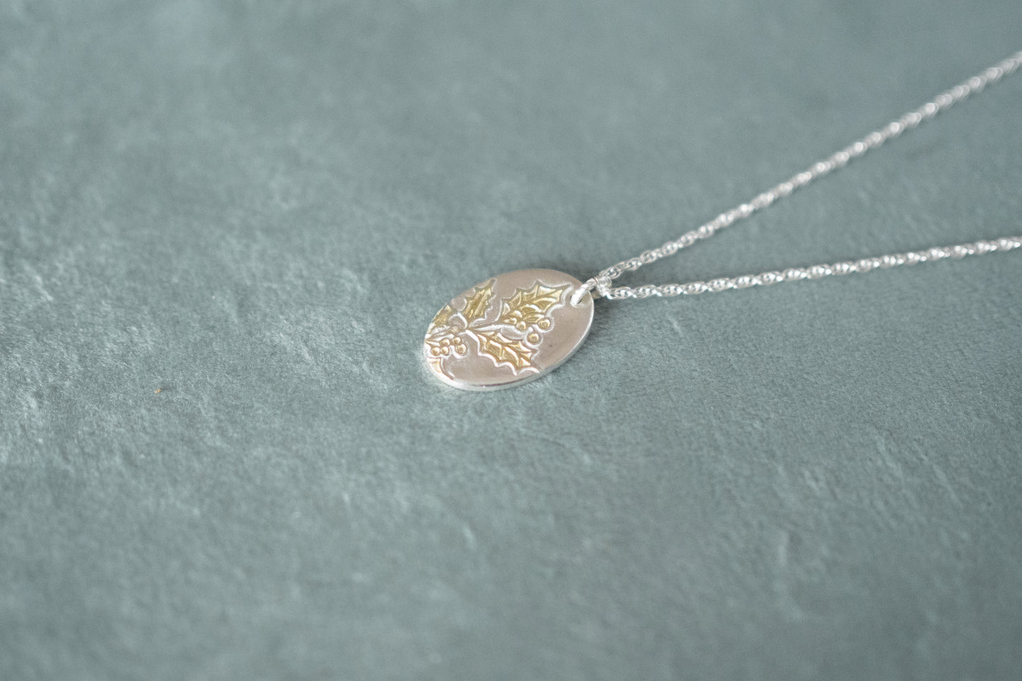 DECEMBER | Holly Birth flower Pendant