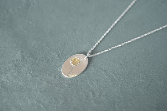 APRIL | Tulip  Birth flower Pendant