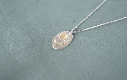 MARCH | Daffodil Birth flower Pendant