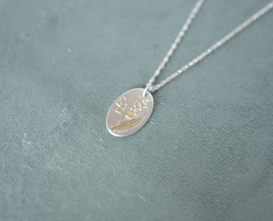 MAY | Lily of the Valley Birth flower Pendant